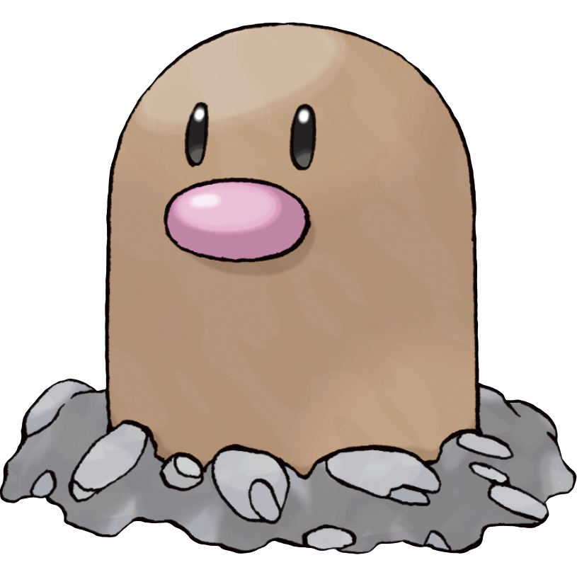 Dugtrio Pokemon PNG Free Download