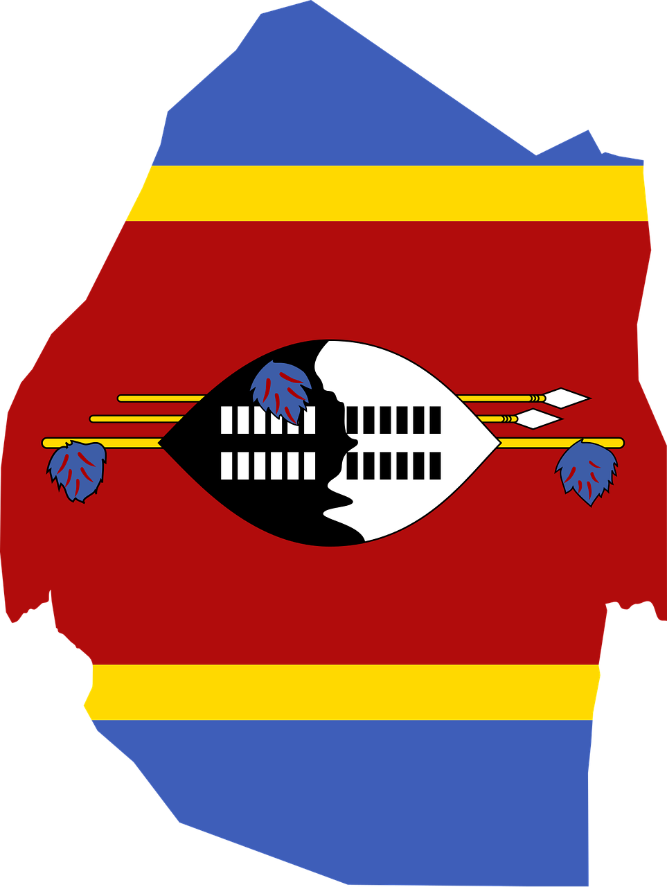 ESwatini Flag PNG Photo