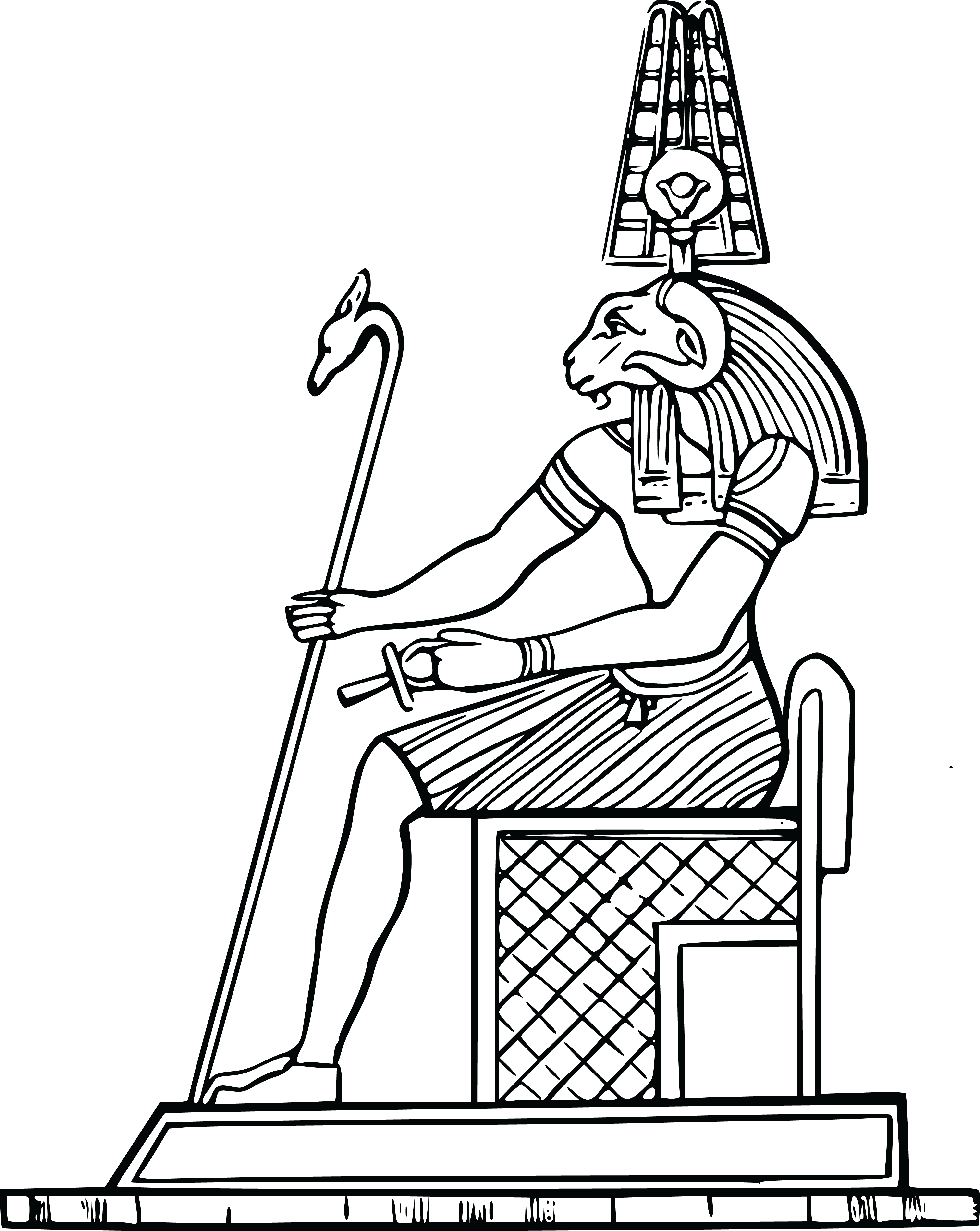 Egyptian Art PNG Isolated Pic