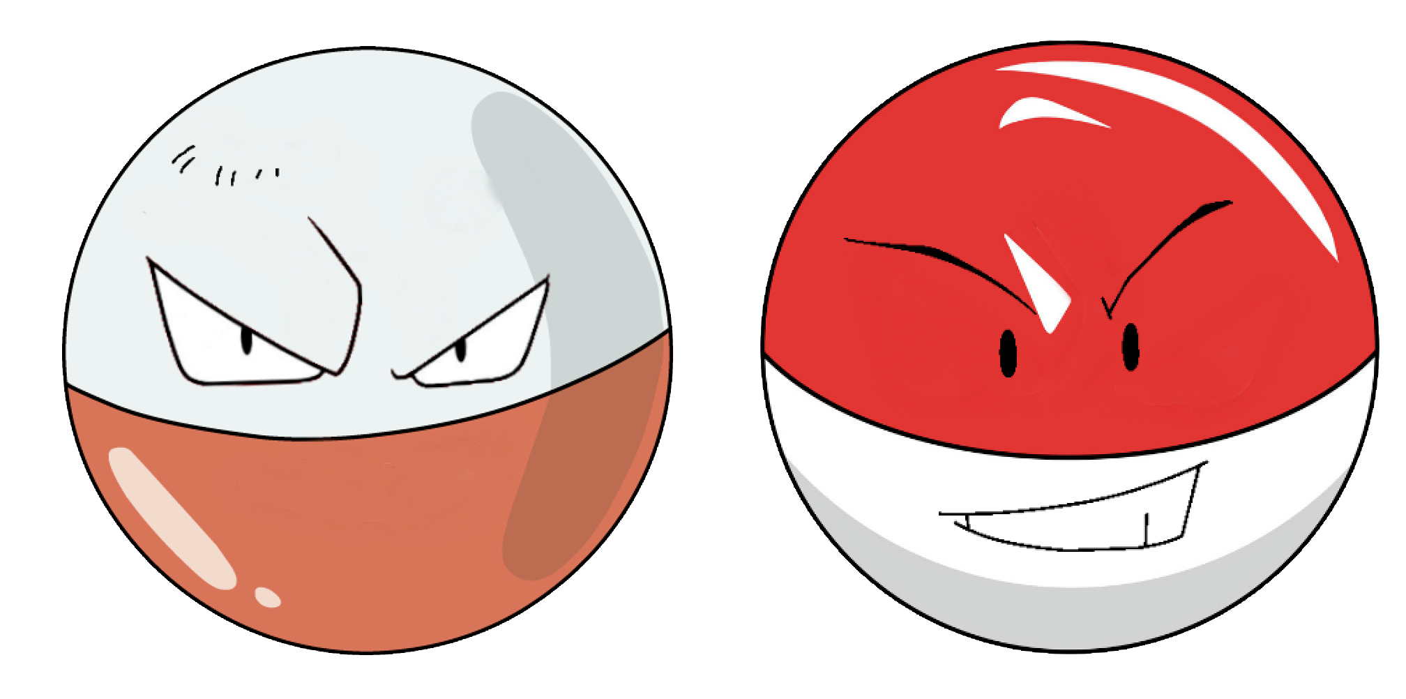 Electrode Pokemon PNG Isolated HD