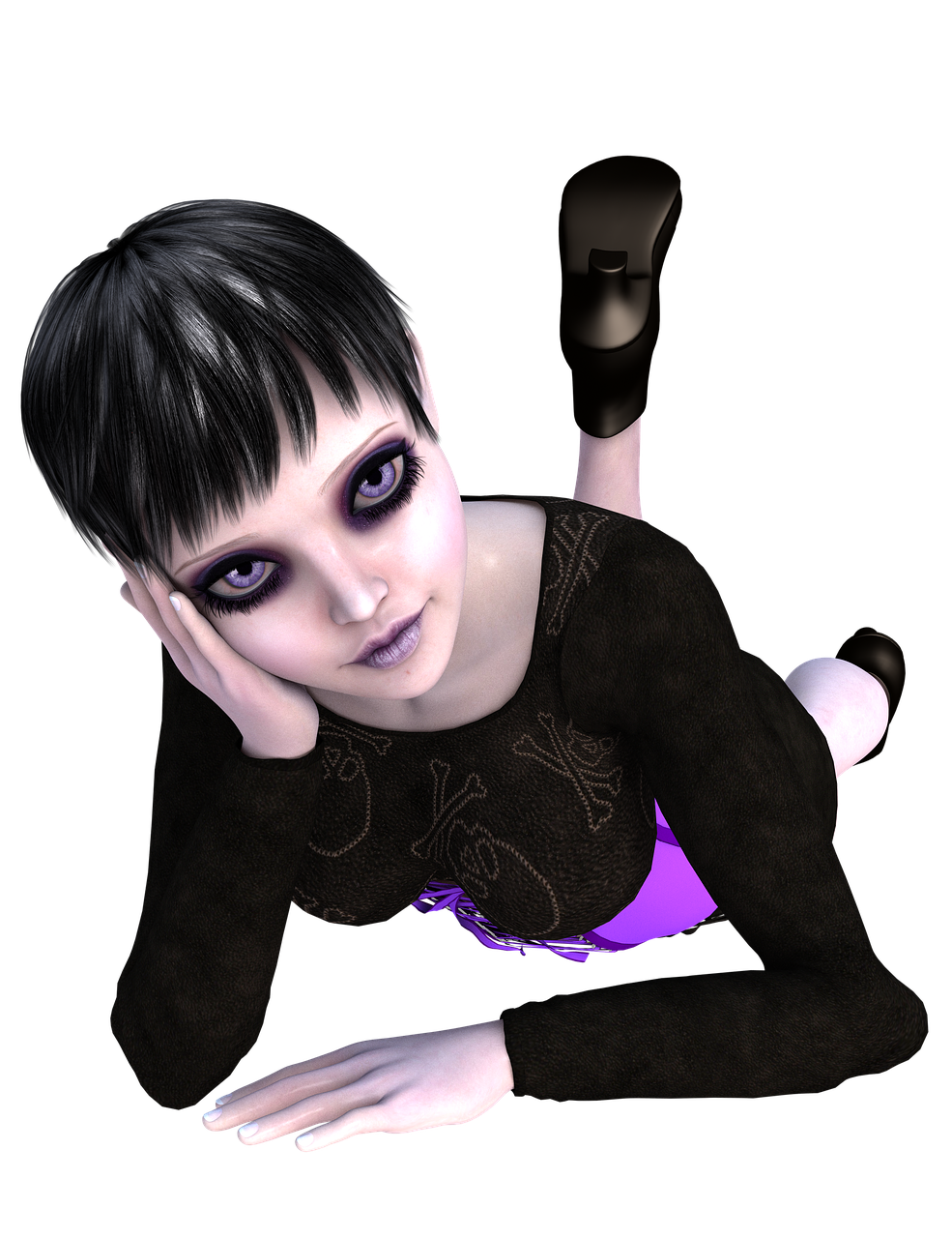 Emo PNG Isolated Clipart