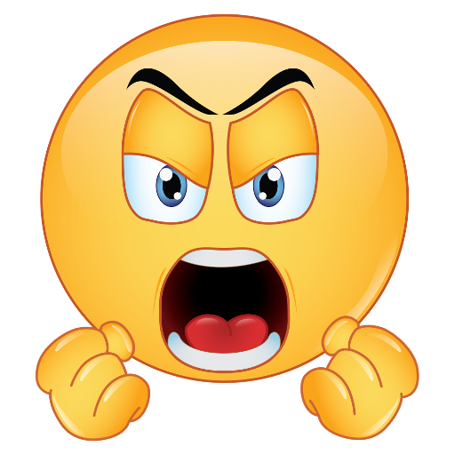 Emoji Angry PNG Isolated HD