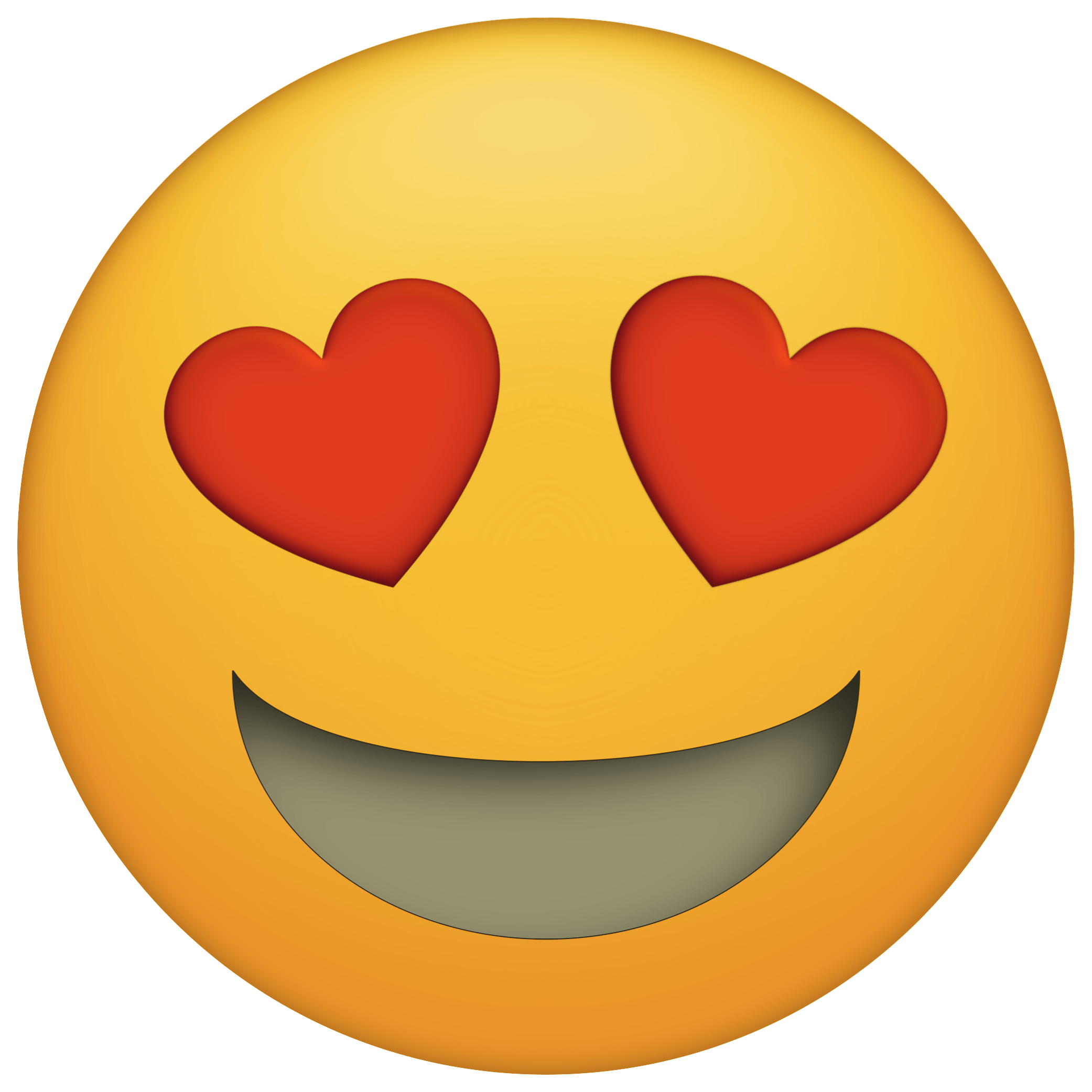 Emoji Heart Eyes PNG Clipart
