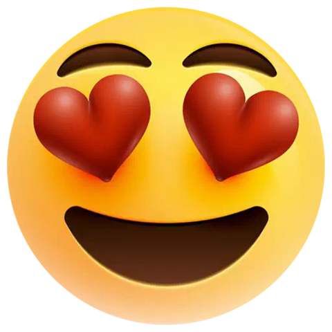 Emoji Heart Eyes PNG Picture