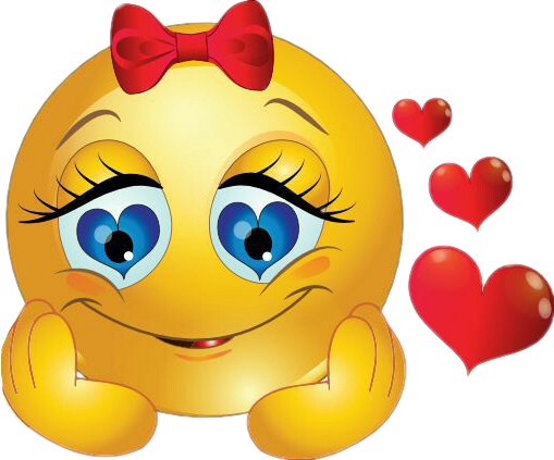 Emoji Heart Eyes PNG Transparent