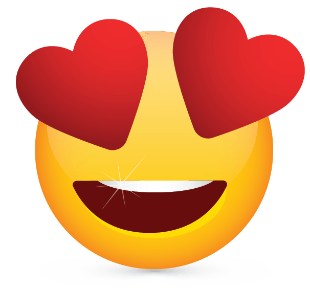 Emoji Heart Eyes Transparent PNG