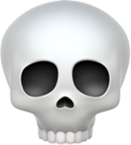 Emoji Skull PNG Clipart