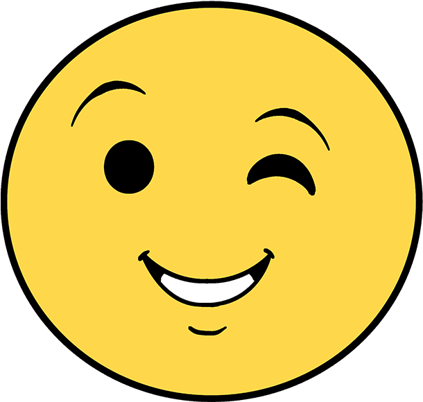 Emoji Wink PNG Isolated File
