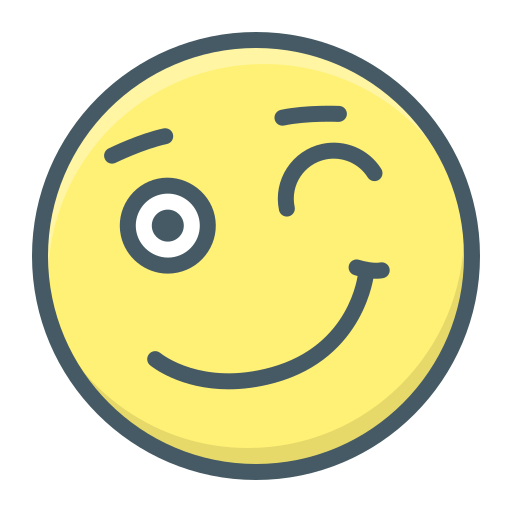 Emoji Wink PNG Isolated HD