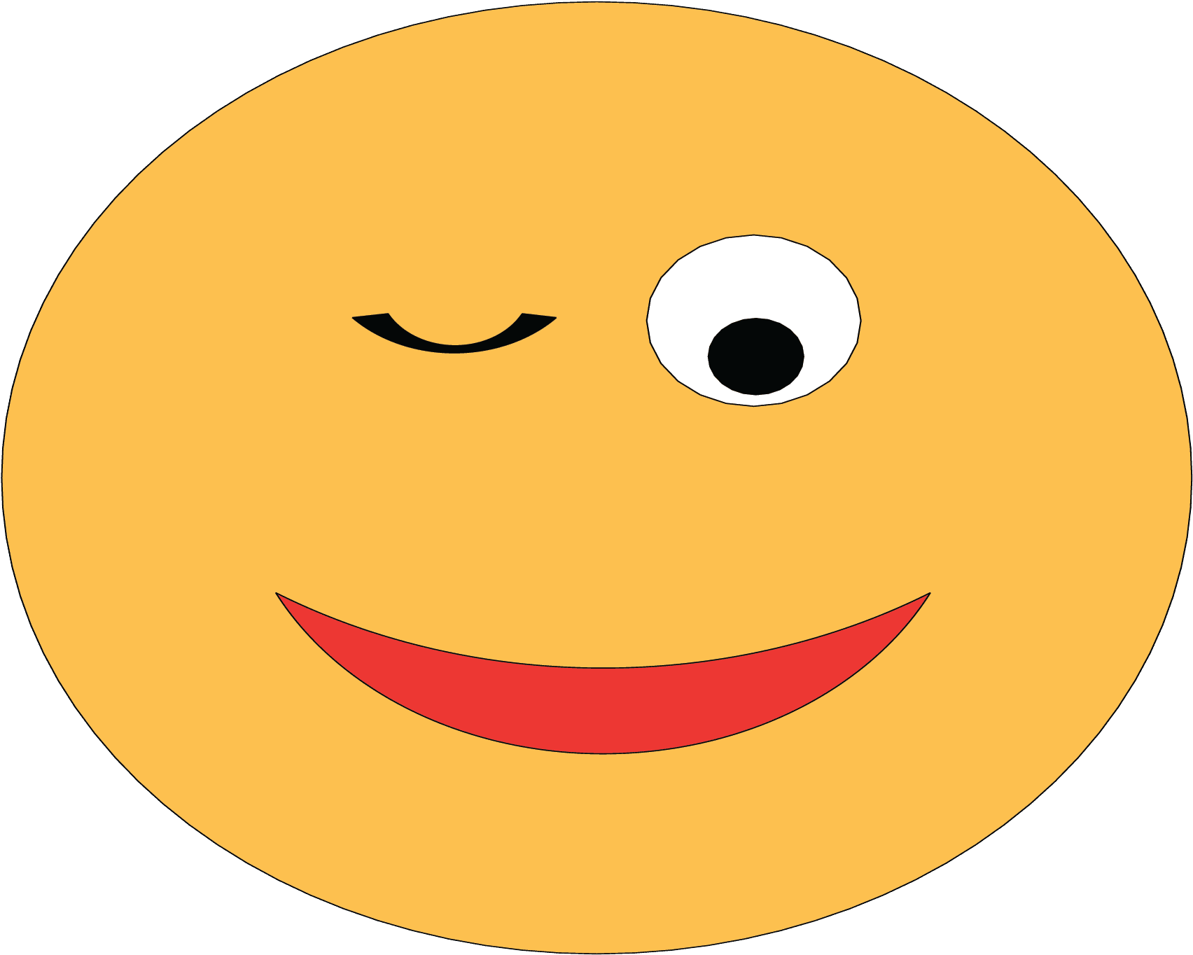Emoji Wink PNG Isolated Image