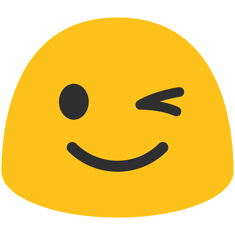 Emoji Wink PNG Isolated Photo