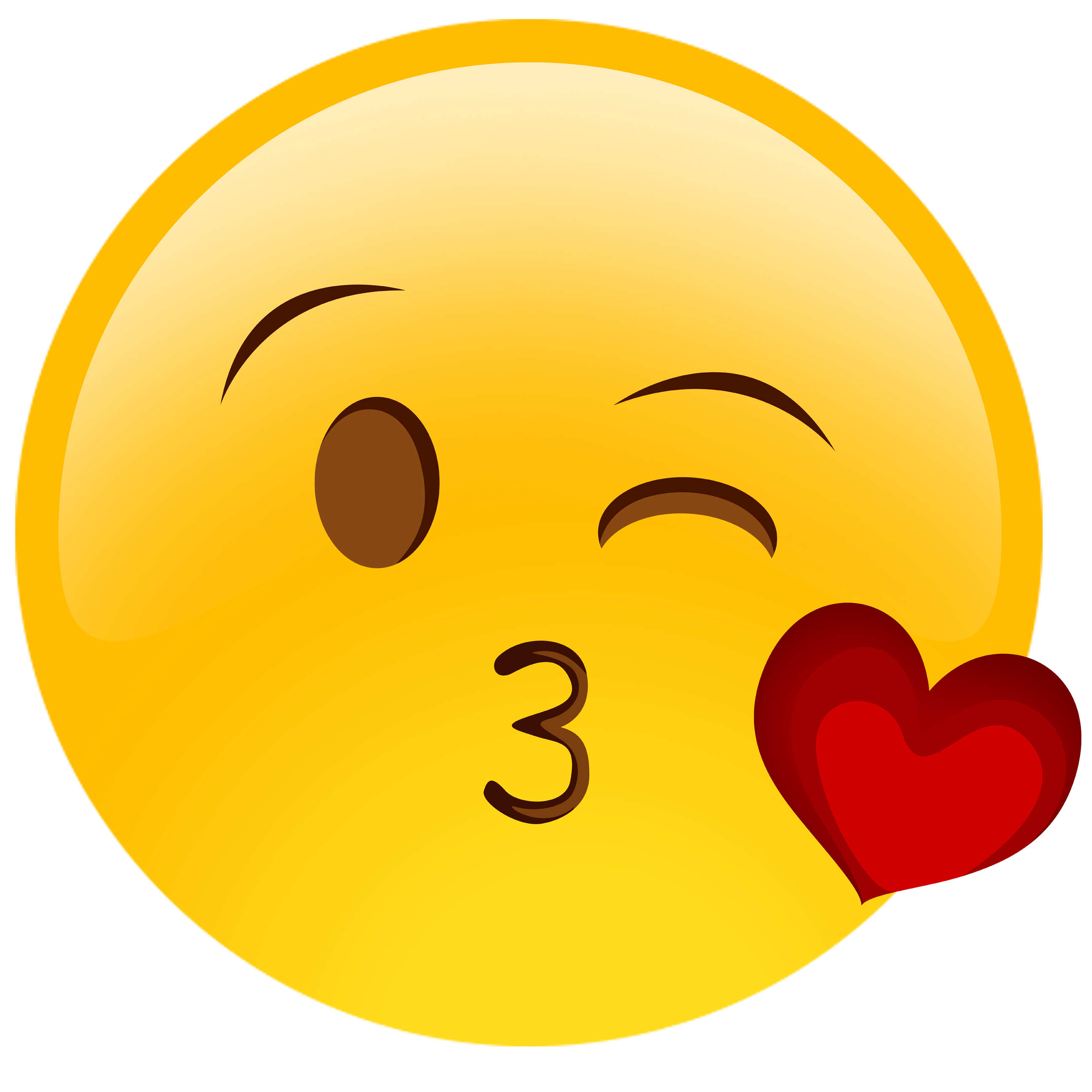 Emoji Wink PNG Isolated Photos