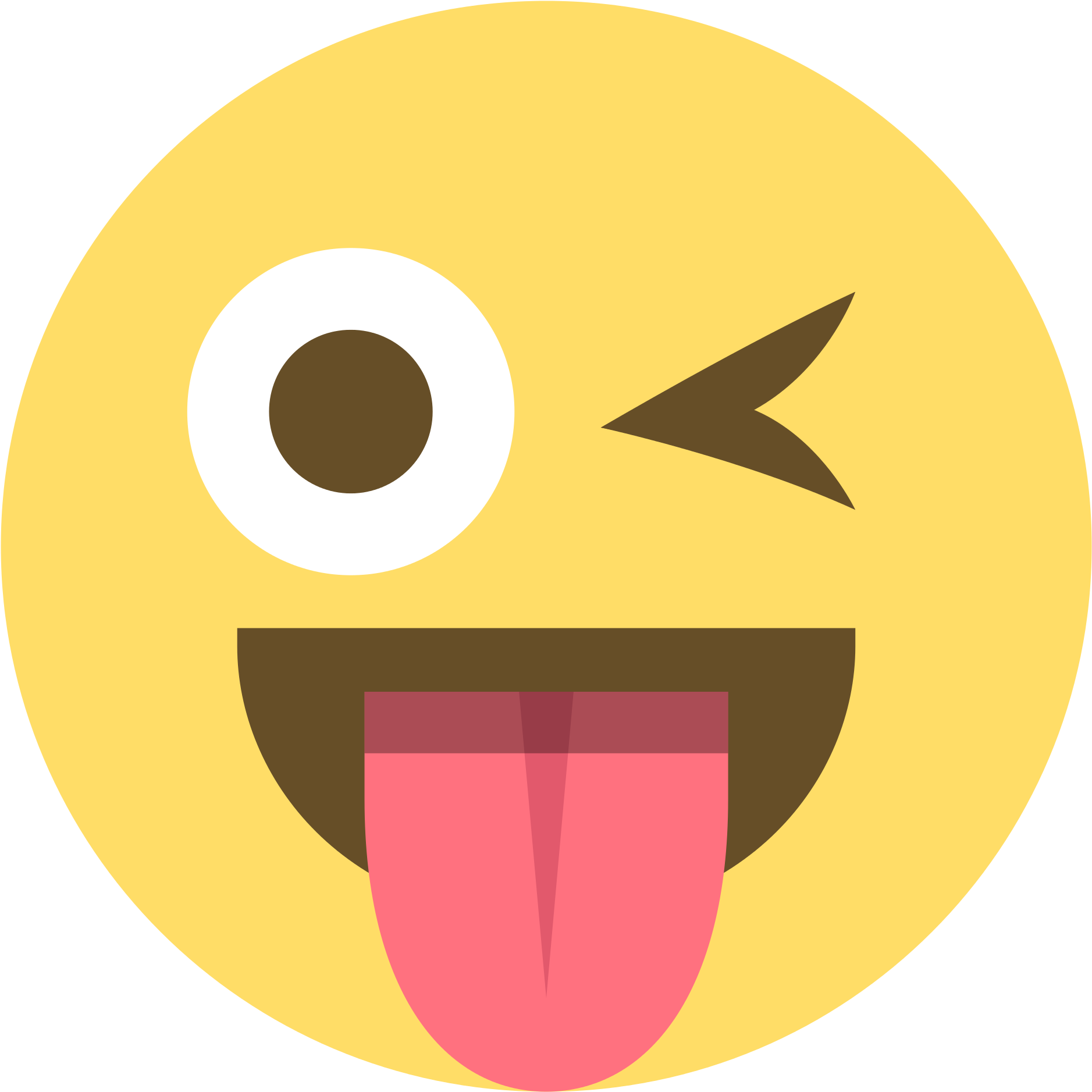 Emoji Wink PNG Transparent
