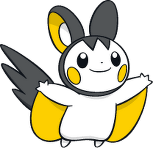 Emolga Pokemon PNG Isolated Clipart