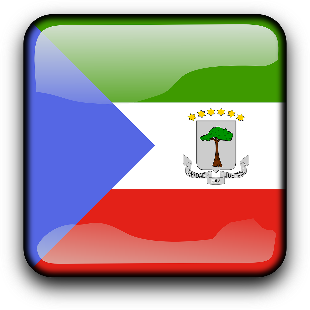 Equatorial Guinea Flag PNG HD