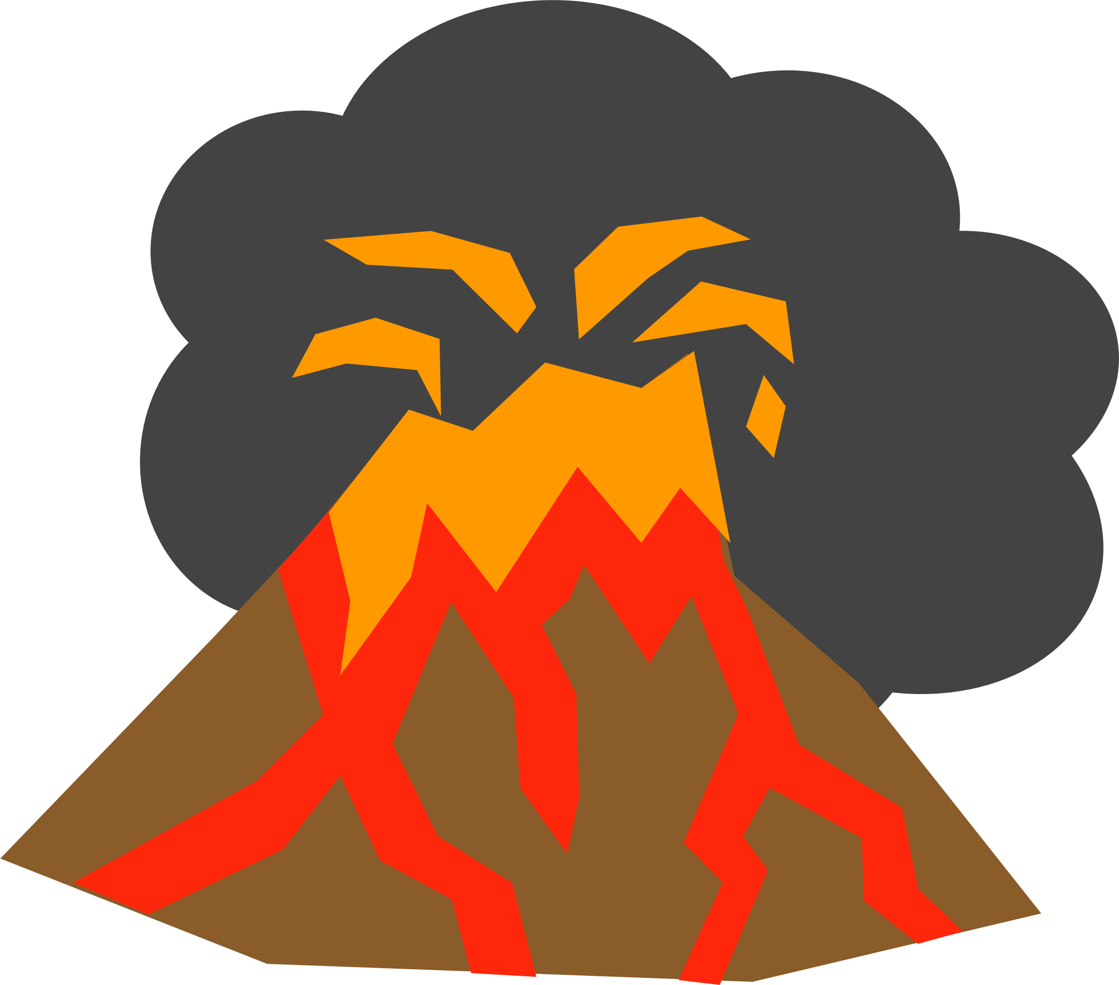 Eruption PNG Isolated Image