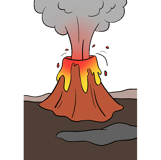 Eruption PNG Photo