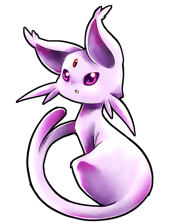 Espeon Pokemon PNG Isolated Transparent