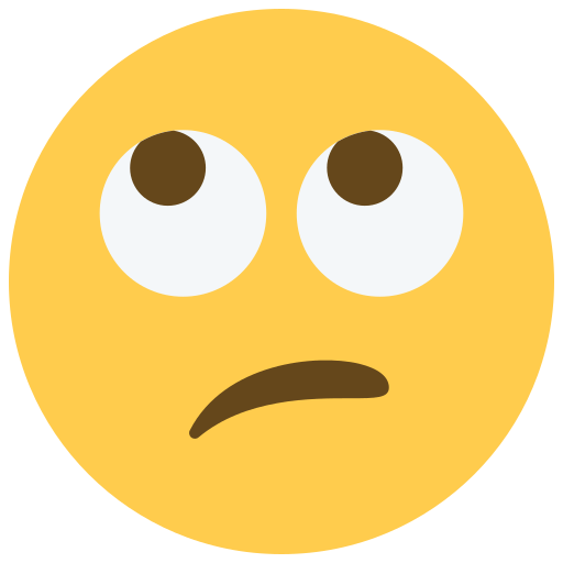 Eye Roll Emoji PNG Clipart