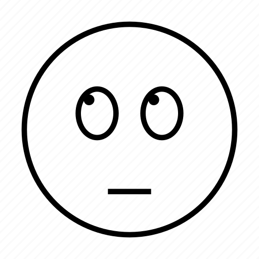 Eye Roll Emoji PNG Isolated Image