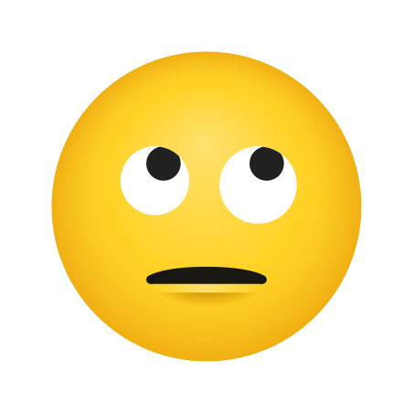 Eye Roll Emoji PNG Isolated Pic