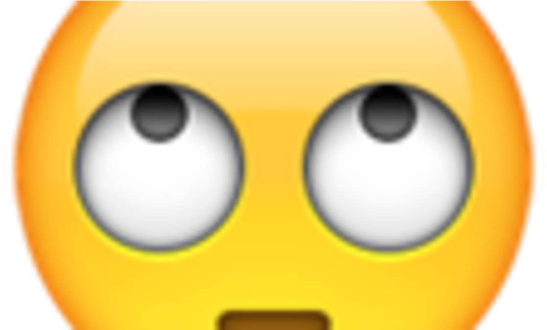Eye Roll Emoji PNG Transparent