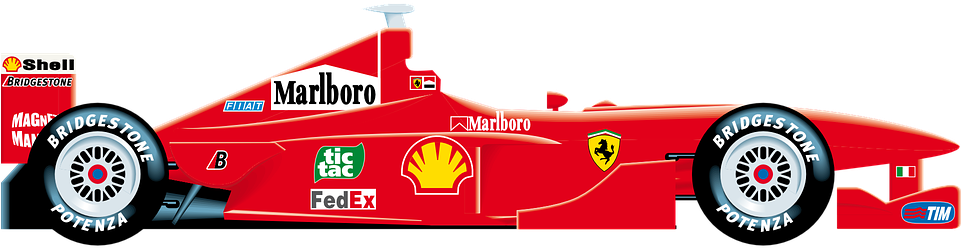 F1 Ferrari PNG Isolated Image