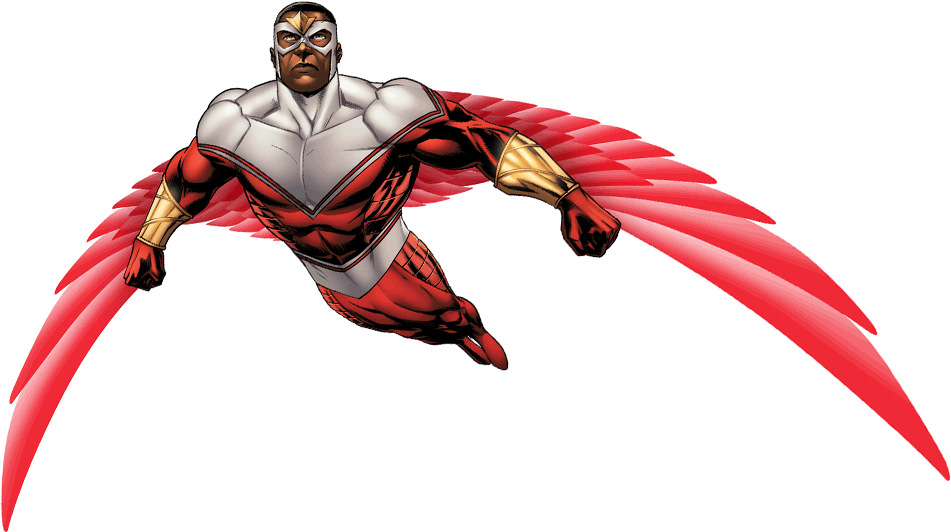 Falcon Marvel PNG Isolated Photo