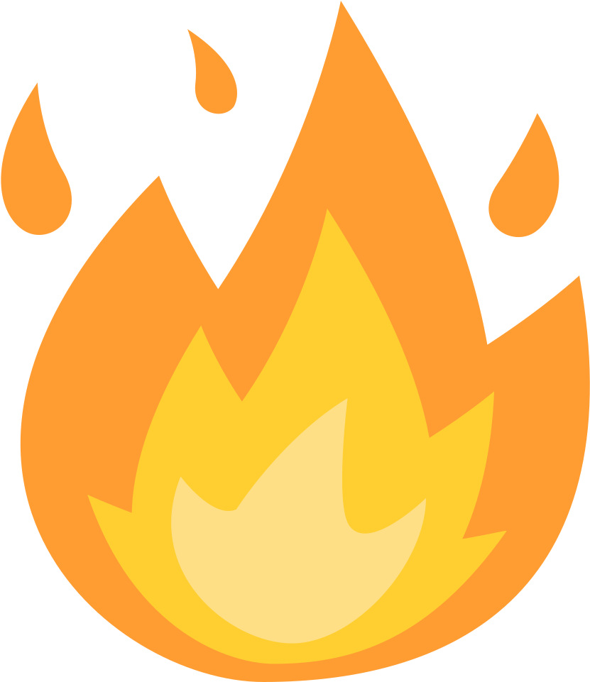 Fire Emoji PNG Isolated HD
