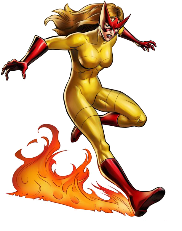 Firestar Marvel PNG Photos