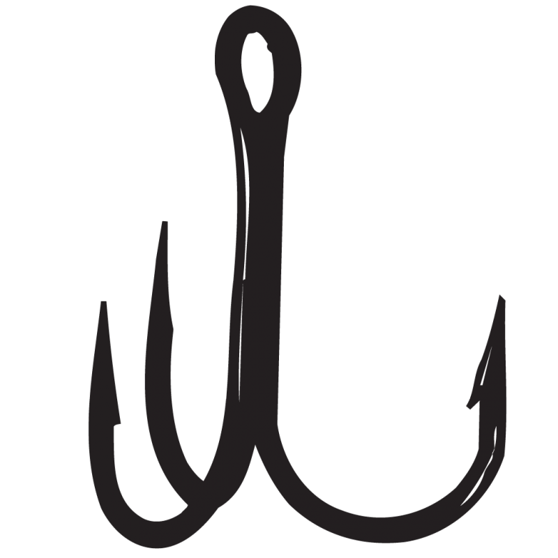 Fish Hook PNG Isolated Clipart