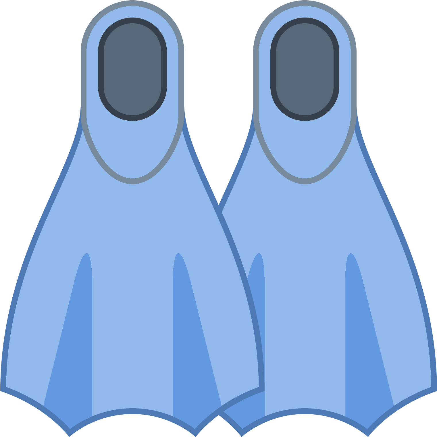 Flippers PNG Isolated Transparent Image