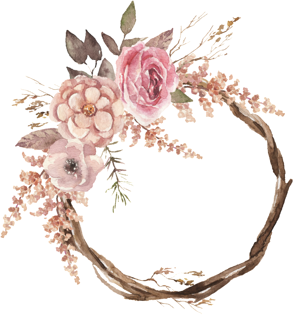 Floral Wreath PNG File