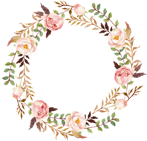 Floral Wreath PNG HD Isolated
