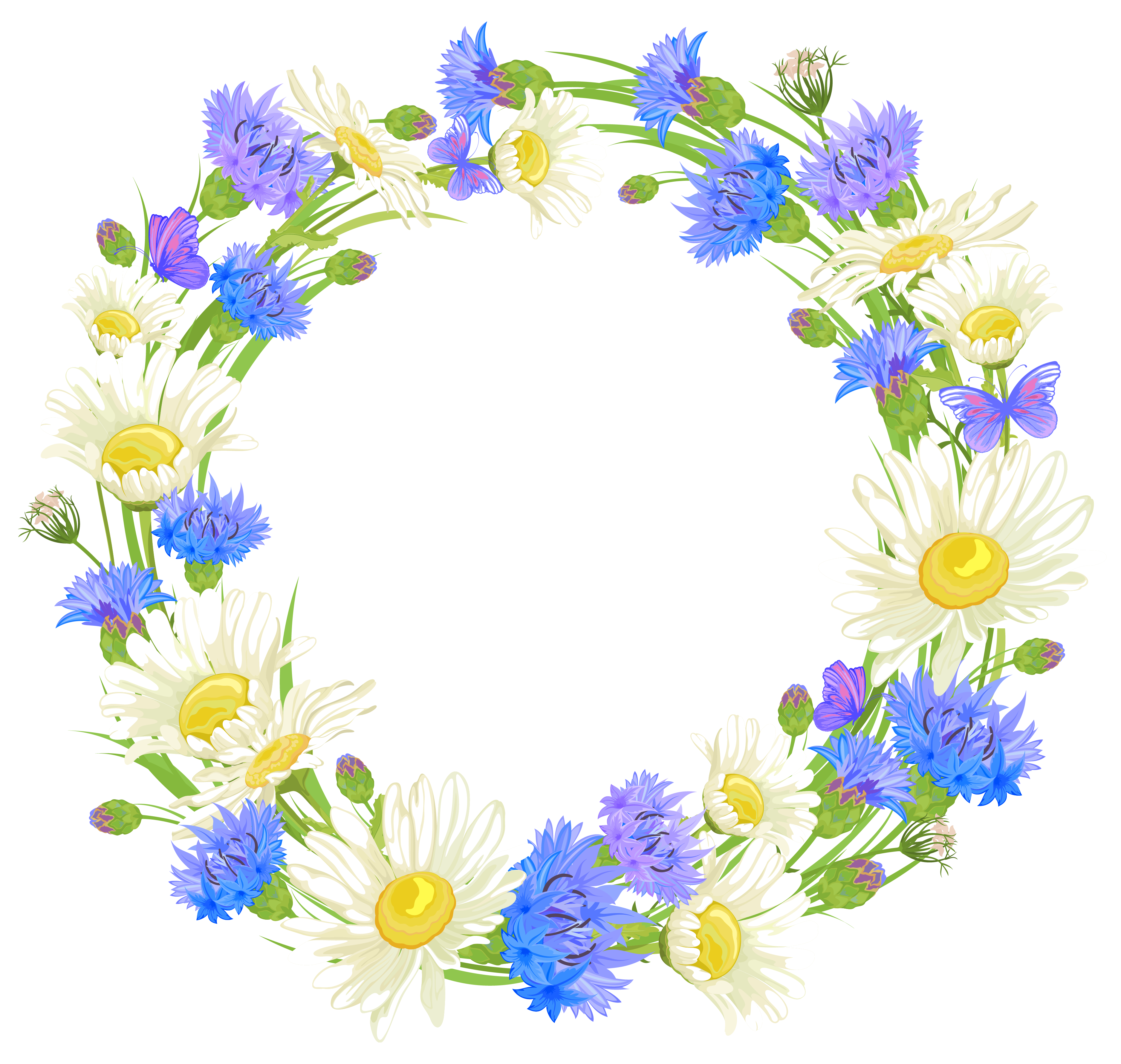 Floral Wreath PNG Image
