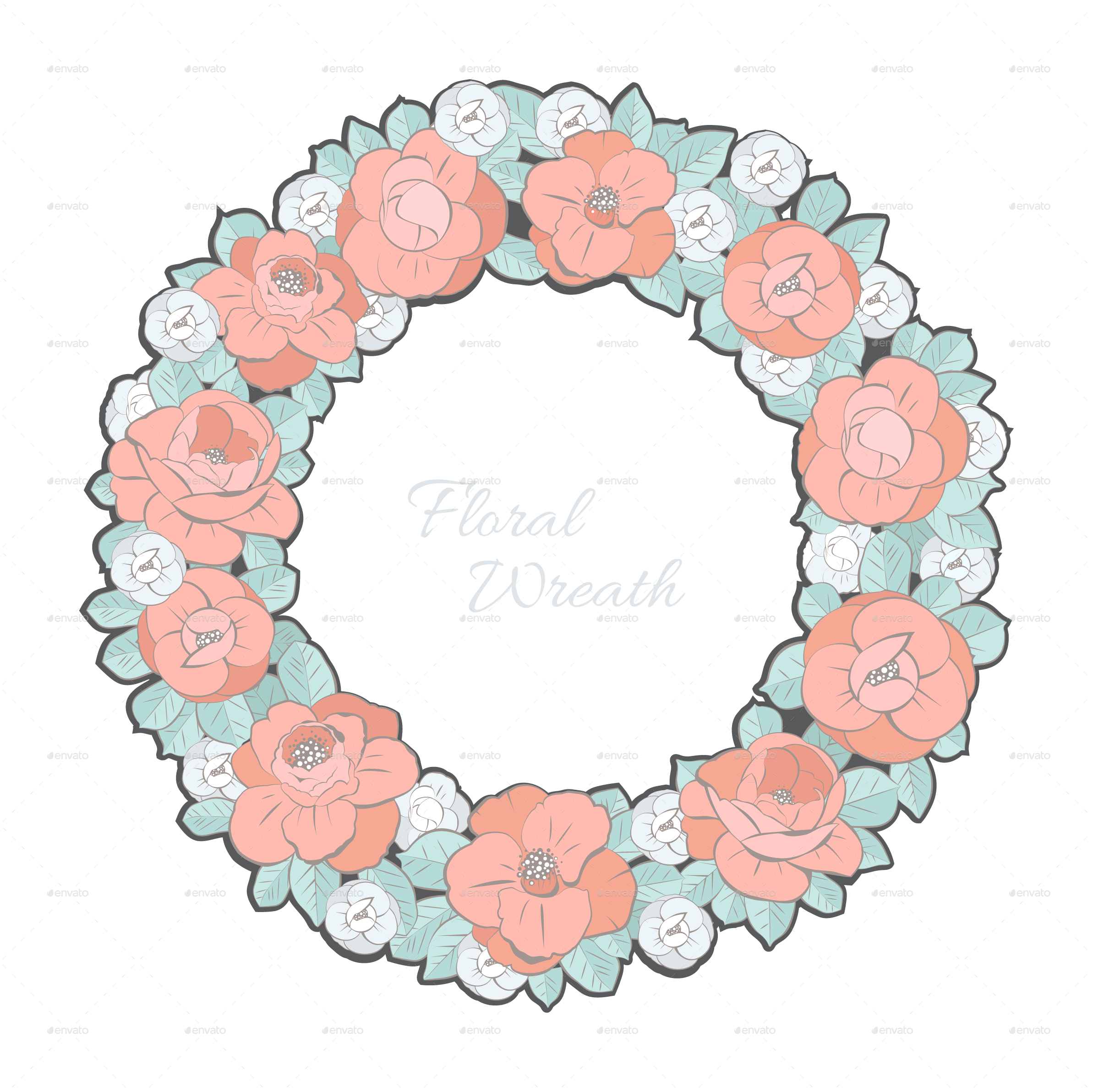 Floral Wreath PNG Isolated Photos