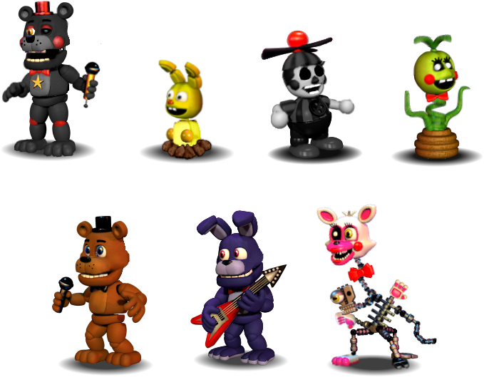 Fnaf Characters PNG Isolated File