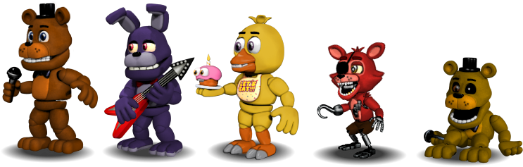 Fnaf Characters PNG Isolated Image