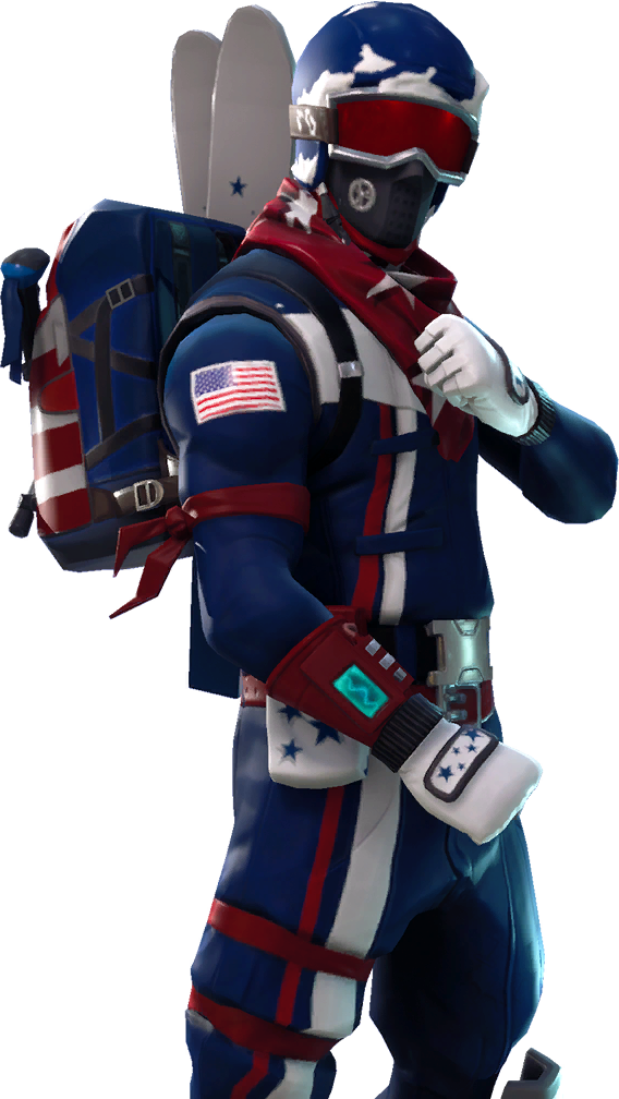 Fornite Alpine Ace USA PNG Isolated HD