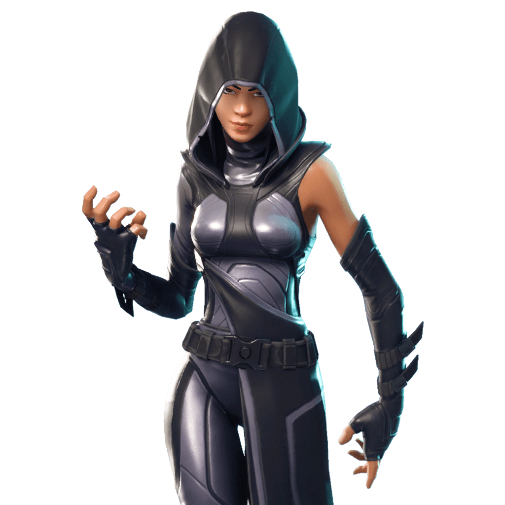 Fornite Black Widow Outfit PNG Clipart