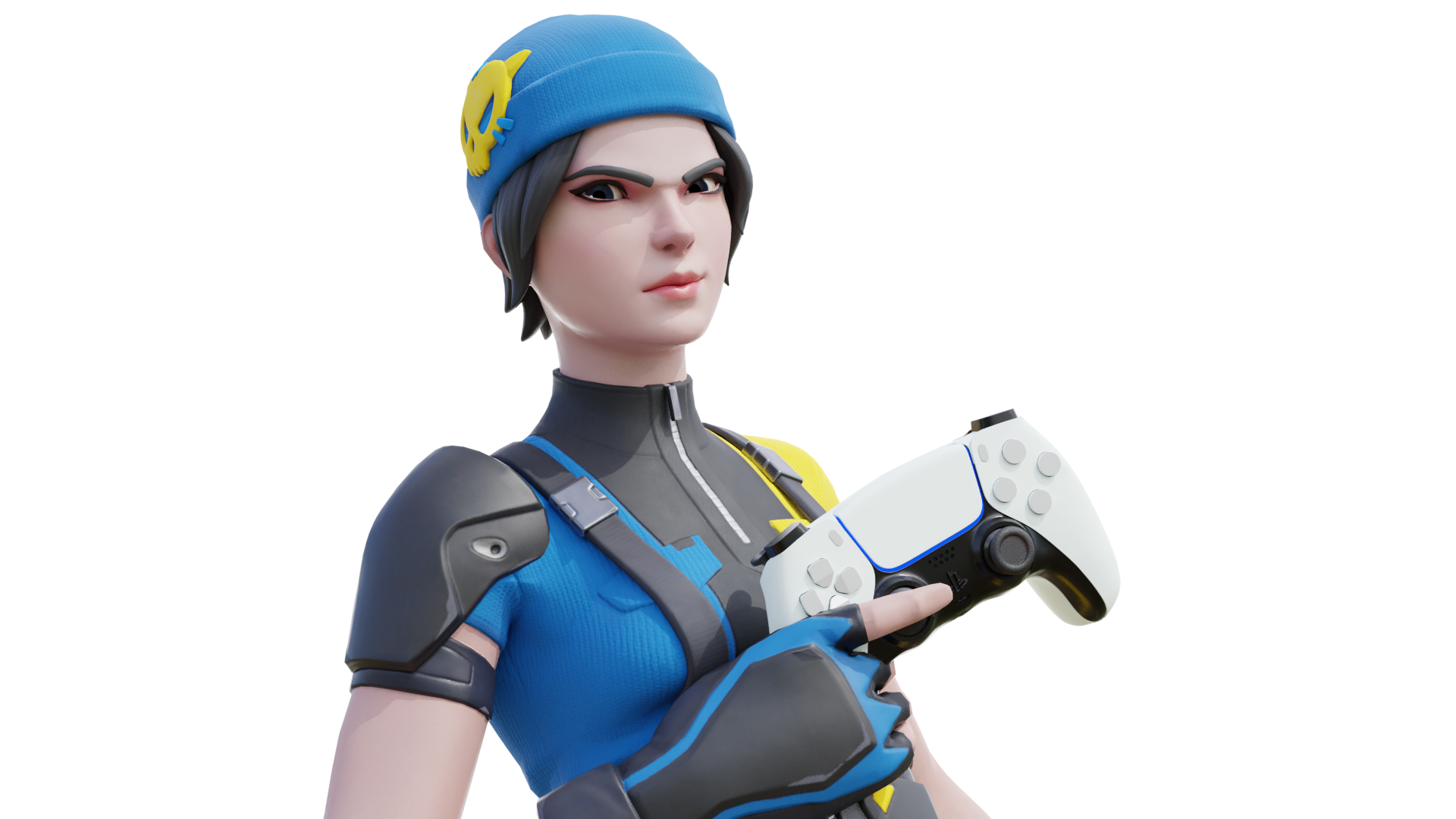 Fornite Blue Team Leader PNG Pic