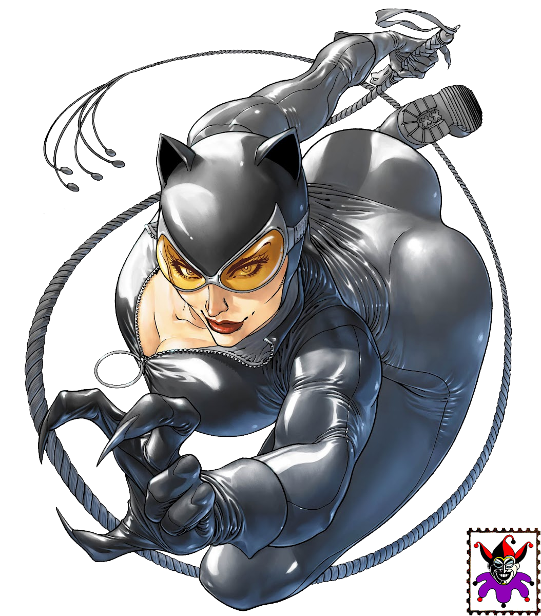 Fornite Catwoman Comic Book Outfit Download PNG Image