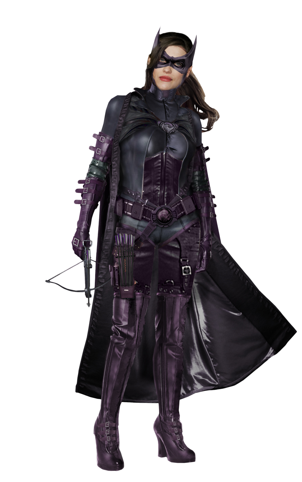 Fornite Catwoman Comic Book Outfit Transparent PNG
