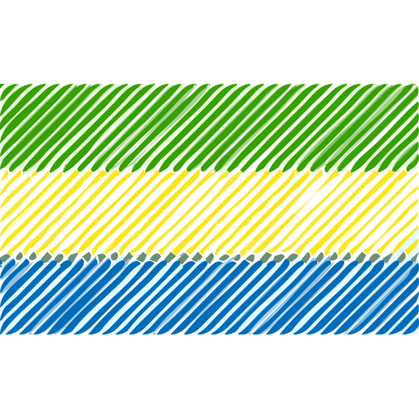 Gabon Flag PNG Image