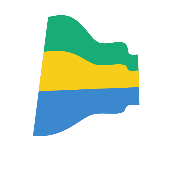 Gabon Flag PNG Pic