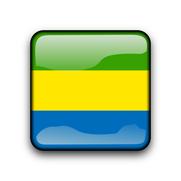 Gabon Flag PNG Transparent