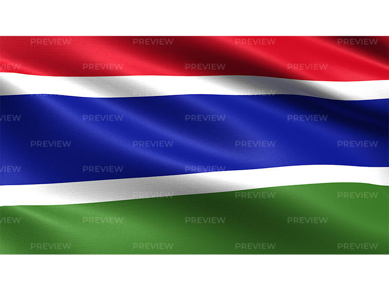 Gambia Flag PNG File