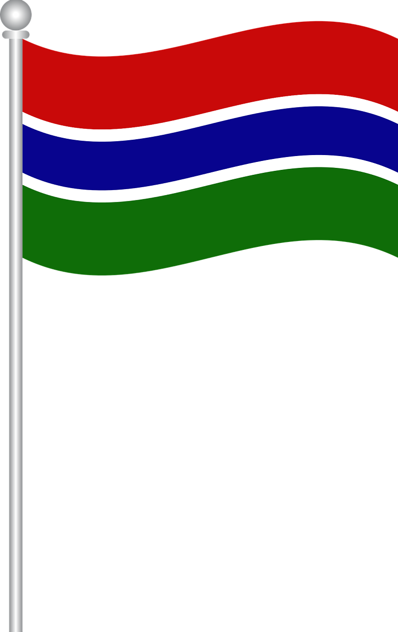 Gambia Flag PNG Image
