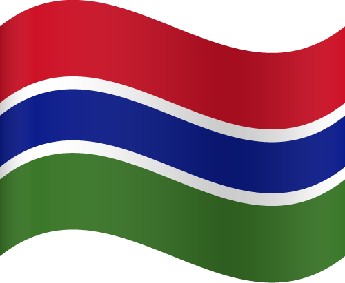 Gambia Flag PNG Isolated Image