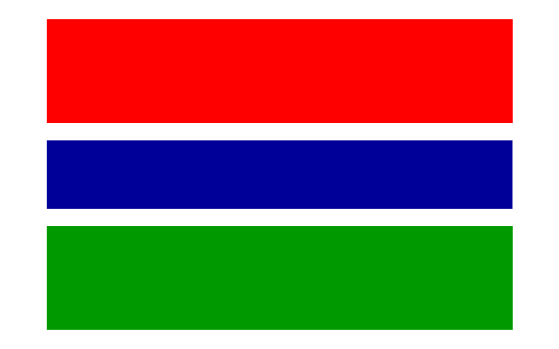 Gambia Flag PNG Pic